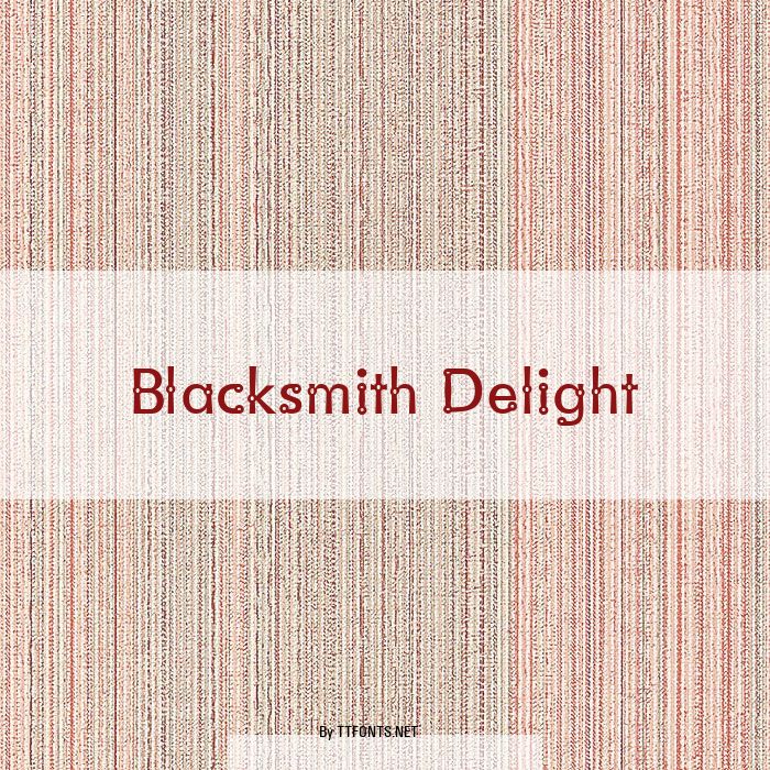 Blacksmith Delight example